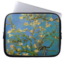 Van Gogh; Blossoming Almond Tree, Vintage Flowers Computer Sleeves