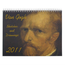 Van Gogh, bosquejos y dibujos, 2011 Calendario