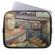 Van Gogh - Bridges Across The Seine At Asnieres Computer Sleeves