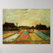 Van Gogh Bulb Fields Holland Poster