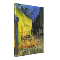 Van Gogh; Cafe Terrace at Night Stretched Canvas Prints