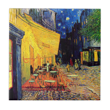 Van Gogh Cafe Terrace At Night Ceramic Tile