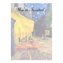 Van Gogh Cafe Terrace At Night Invitations