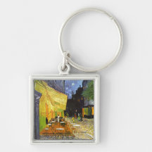 Van Gogh Cafe Terrace at Night Key Chain