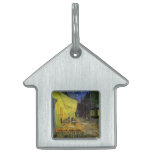 Van Gogh; Cafe Terrace at Night Pet Name Tag
