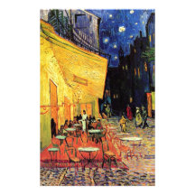 Van Gogh Cafe Terrace At Night Stationery Design