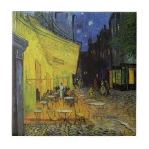 Van Gogh; Cafe Terrace at Night Tile