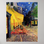 Van Gogh; Cafe Terrace at Night, Vintage Fine Art Poster