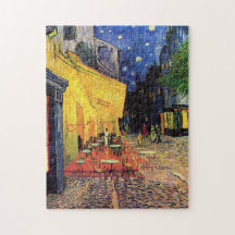 Van Gogh; Cafe Terrace at Night, Vintage Fine Art Jigsaw Puzzle