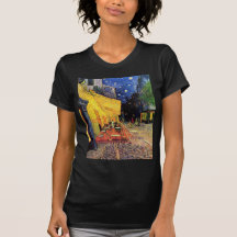 Van Gogh; Cafe Terrace at Night, Vintage Fine Art Tee Shirt