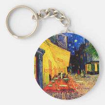 Van Gogh Cafe Terrace (F467) Vintage Fine Art Key Chain