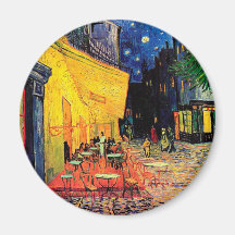 Van Gogh Cafe Terrace (F467) Vintage Fine Art Magnet