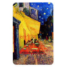 Van Gogh Cafe Terrace (F467) Vintage Fine Art Vinyl Magnet