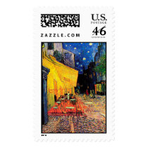 Van Gogh Cafe Terrace Postage Stamps