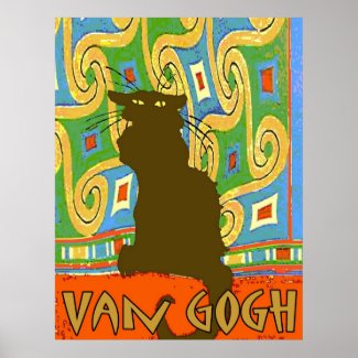 Van Gogh Cat print