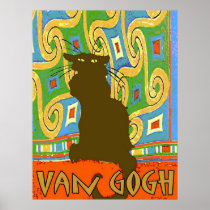 Van Gogh Cat posters