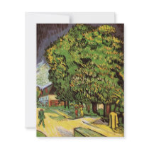 Van Gogh; Chestnut Trees in Blossom Announcement