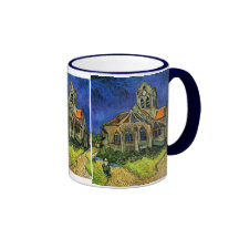 Van Gogh Church at Auvers (F789) Fine Art Mug