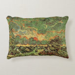 Van Gogh Cottages Cypresses Reminiscence of North Accent Pillow