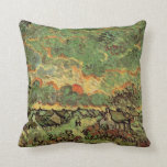 Van Gogh Cottages Cypresses Reminiscence of North Pillow