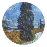 Van Gogh- Country Road in Provence by Night Stickers Van Gogh- Country Road in Provence by Night Stickers