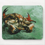 Van Gogh Crab on Its Back mousepads