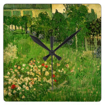Van Gogh; Daubigny's Garden, Le Jardin de Daubigny Wall Clock