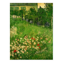 Van Gogh; Daubigny's Garden, Le Jardin de Daubigny Post Cards