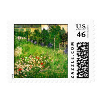 Van Gogh Daubigny's Garden Postage Stamp