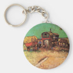 Van Gogh; Encampment of Gypsies with Caravans Key Chains