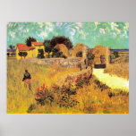Van Gogh; Farmhouse in Provence, Vintage Farm Poster