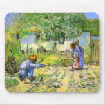 Van Gogh First Steps (after Millet) (F668) mousepads