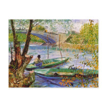 Van Gogh Fishing In The Spring Postcard