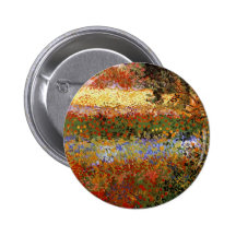 Van Gogh Flowering Garden (F430) Fine Art Pin