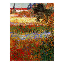 Van Gogh Flowering Garden (F430) Fine Art Postcard