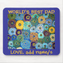 Van Gogh Flowers World's Best Mousepad by INTHEPRESENT Van Gogh Flowers World's Best Mousepad