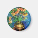 Van Gogh Fritillaries Copper Vase (F213) Fine Art Magnet