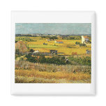 Van Gogh Harvest at La Crau Magnet