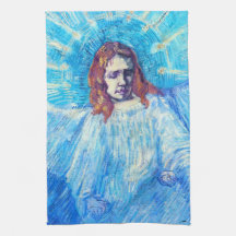 Van Gogh Head of an Angel Kitchen Towel
