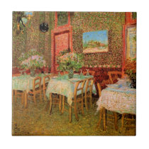 Van Gogh; Interior of a Restaurant Tile