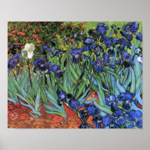 Van Gogh Irises (F608) Vintage Fine Art Poster