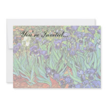 Van Gogh Irises Personalized Announcement