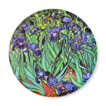 Van Gogh Irises Magnet by ArtLoversCafe Van Gogh Irises Magnet
