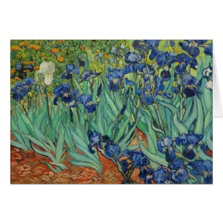 Van Gogh Irises , Notecard