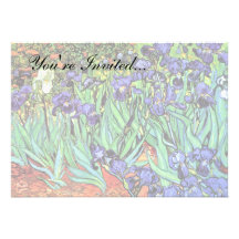 Van Gogh Irises Personalized Announcement