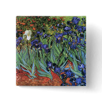Van Gogh Irises Pin