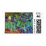 Van Gogh Irises Postage Stamp