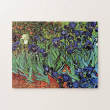 Van Gogh Irises, Vintage Post Impressionism Art Jigsaw Puzzle