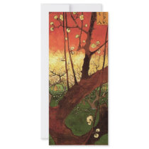 Van Gogh Japonaiserie Flowering Plum Tree Rack Card Template