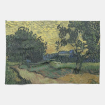 Van Gogh Landscape at Twilight 1890 Towels